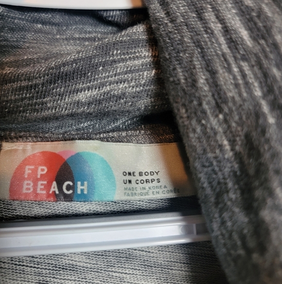 Free People FP Beach One Body Cocoon Cowl Neck Pullover Sweater, Gray - Picture 5 of 7